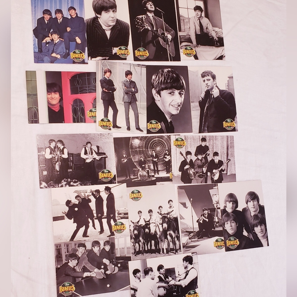 17 Vintage Beatles Trading Cards